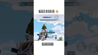 easy 1 vs 4 🔥#shorts #bgmi #clutch #pubgmobile #ytshorts #shortvideo