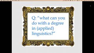 Employing Linguistics Workshop! (w/ Dr. Judith Bridges & Dr. Anna Marie Trester)