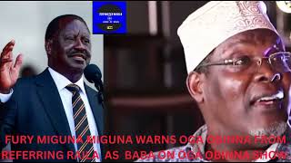 Miguna Miguna denies BABA'S name live on OGA OBINNA SHOW😱😱😱#journalism #trending