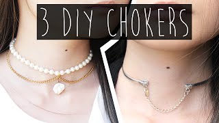 3 Easy DIY Dainty Fashion Chokers | Pinterest Inspired | Eva Chung