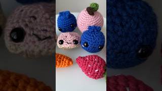 I taught my daughter how to crochet in a round & she made all these amigurumi for her friends ❤️