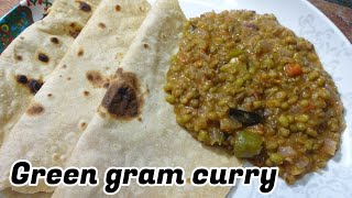 Green Gram Masala Curry | Best Side dish For Chapati