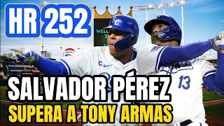 Salvador Pérez batea su jonrón 252 y se mete en el TOP 5 de máximos jonroneros venezolanos en la MLB