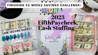 FIFTH STUFFING OF 2023 | WK 5 | COMPLETING 52 WEEKS CHALLENGE   | BUDGET BY PAYCHECK | LOW INCOME