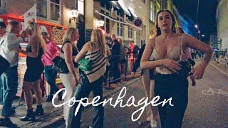 Copenhagen Denmark Nightlife July 2022 *EXTREME PARTY NIGHT* Busy Walking Tour 4k 🇩🇰