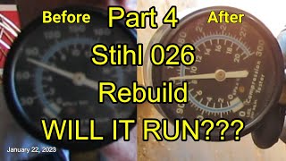 Part 4 Stihl 026 Rebuild: Carburetor Rebuild and Final Assembly