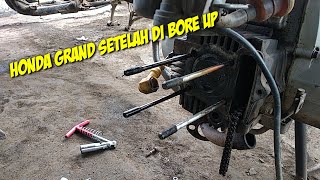 cek kondisi Honda grand setelah di bore up.....#hondagrand #boreup #remajamotor