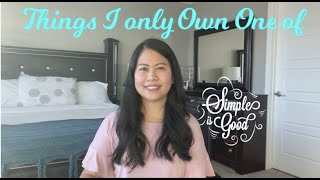 10 things I only have one of | The Frugal Effect | Minimalist Lifestyle | La Vie  De Guz