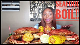 Dungeness Crab Seafood Boil Mukbang | conversation @ 14:37