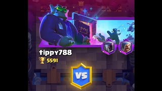 Clash Royale: Holding the enemy pekka in enemy territory