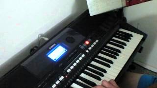 Yamaha PSR-E433 how to layer 2 voice patches for Mario 64 cover of Water Land