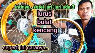 cara mudah setel jari-jari