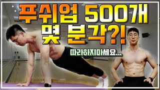 팔굽혀펴기 500개 하기 홈트의 끝 [브로훈의 도전]