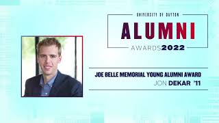 University of Dayton Alumni Awards 2022 - Joe Belle Memorial Young Alumni Award - Jon Dekar