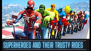 Superheroes and Their Trusty Rides #marvel #Dc