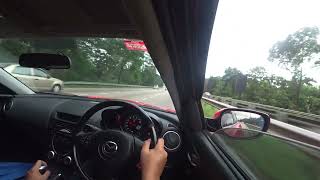 ASMR - Mazda RX-8 driving in city of Johor Bahru ( next to SIngapore )