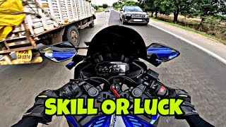 Skill or Luck || #r15 #r15v3 #yamaha #motovlog #hyperride #rushgameplay