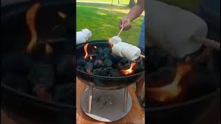 ROASTING MARSHMALLOWS OUTDOOR SMORES