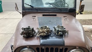 getting quadrajet carburetors  to work on my cj5 jeep part 1