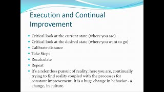 EG08 Execution must be the DNA of the Organization’s Structure and Culture