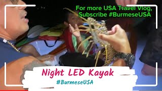 Night LED Kayak Key West | we found many sea creatures Crabs Lobsters and more