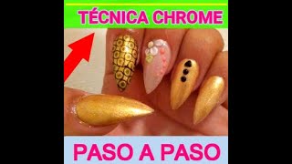 😱 ¿Cómo hacer UÑAS efecto CHROME? | Paso a Paso ► [100% FÁCIL]