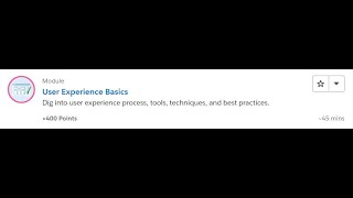 User Experience Basics [Salesforce Trailhead Answers]