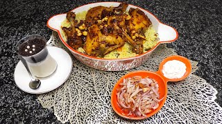 PEELA RICE (Flavourful  rice with saucy chicken)