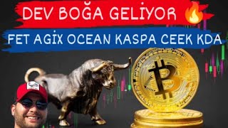 🔥DEV BOĞA AYAK SESLERİ FET AGİX OCEAN KASPA KADENA CEEK #boğasezonu