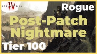 Post-Patch T100 Nightmare Dungeon Rogue - Diablo 4