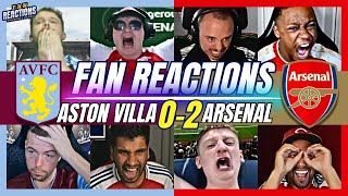 ARSENAL FANS REACTION TO ASTON VILLA 0-2 ARSENAL | 24/25 PREMIER LEAGUE