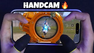 New! Best HANDCAM iPhone 14 Pro ❤️ | 4 Finger + Gyroscope | PUBG Mobile