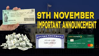 November 7th - Important Announcement Impacting Millions