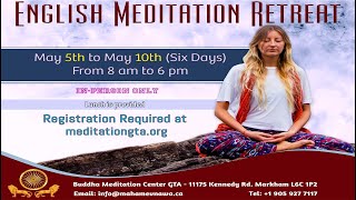 English Meditation Retreat May 5th-10th 2024