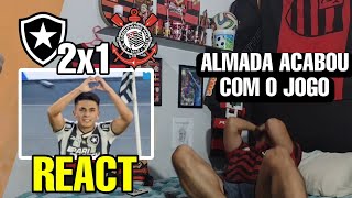 REACT BOTAFOGO 2 X 1 CORINTHIANS REAÇÕES RIVAIS FLAMENGUISTAS MELHORES MOMENTOS BRASILEIRÃO 2024