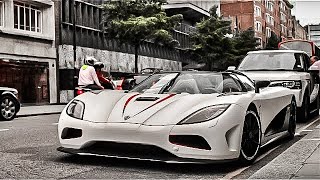 Koenigsegg Ager R in London Start Up and accelerate Sound!!