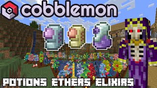 Brewing POTIONS, ETHERS, & ELIXIRS in Cobblemon Minecraft