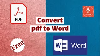 How to Convert PDF to Word and Edit PDF Files - 100% Free