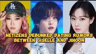 Netizens debunked dating rumors between aespa's Giselle and treasure's jihoon #kpop #giselle #jihoon