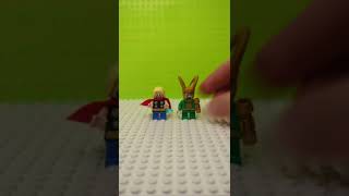 Thor x Loki #lego #minifigures #shorts #legomarvel #stopmotion