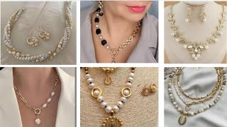 latest fashion trends🔥🔥|| pearls necklace designs|| necklace designs