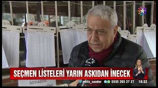 Seçmen listeleri için yarın son gün