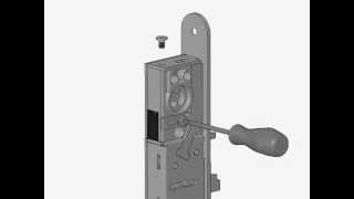 Регулировка бексета (дормаса) у врезного электромеханического замка ABLOY EL402 дверей