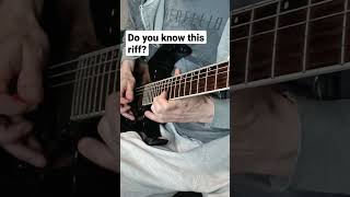 Do you know this metal guitar riff?