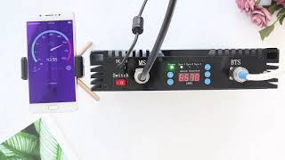 Let's take a look at the signal effect of lintratek test signal repeater together.