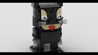 Catwoman Brickhead instructions Lego MOC