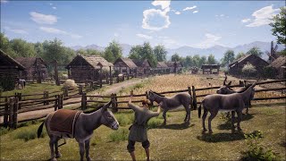 Medieval Dynasty "Donkey Hill" village build in Oxbow