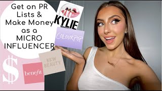 How to Make Money on Social Media as a MICRO INFLUENCER in 2021 | How to get on Brands PR Lists!