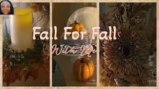 FALL CLEAN and DECORATE  with me/Cozy Fall Decor 2023/Buffet Refresh for fall