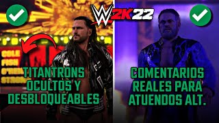 10 MINUTOS de CURIOSIDADES del WWE 2K22 #13 (Titantrons Ocultos, 2K21 Beta, y más) | Sebastián Cage